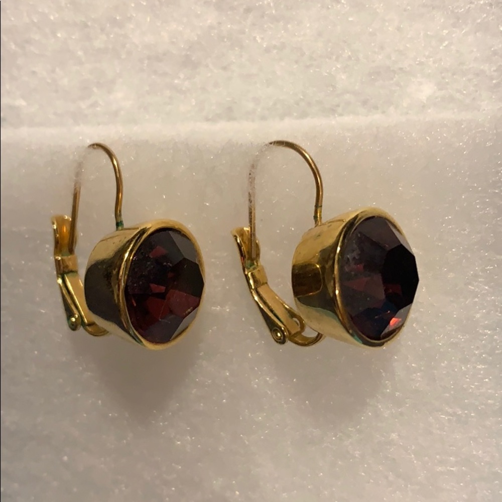 KATE SPADE purple and gold earrings